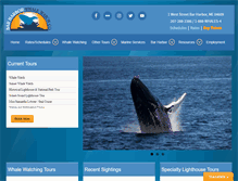 Tablet Screenshot of barharborwhales.com